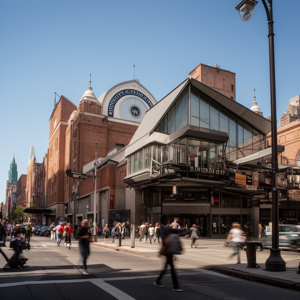 AI-generated illustration of Brooklyn Academy of Music