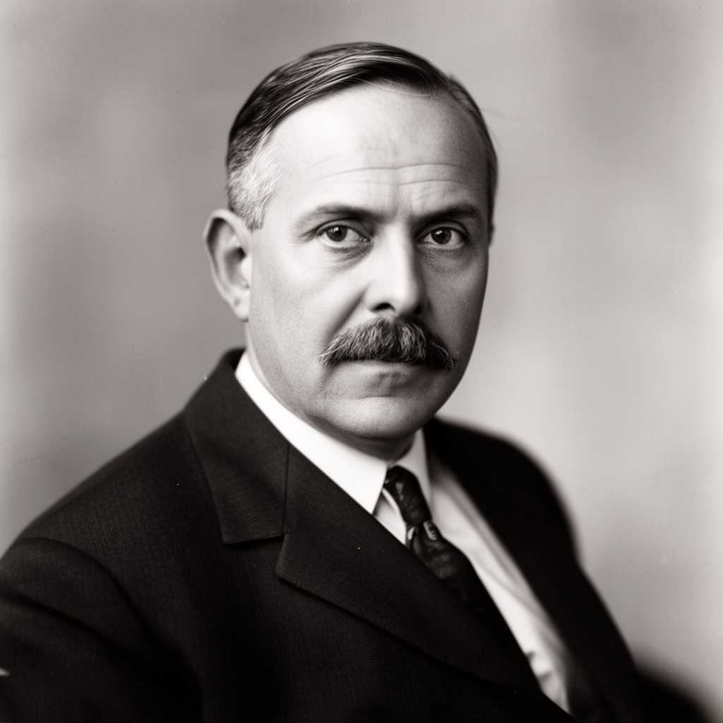 AI-generated illustration of Alfred Emanuel Smith