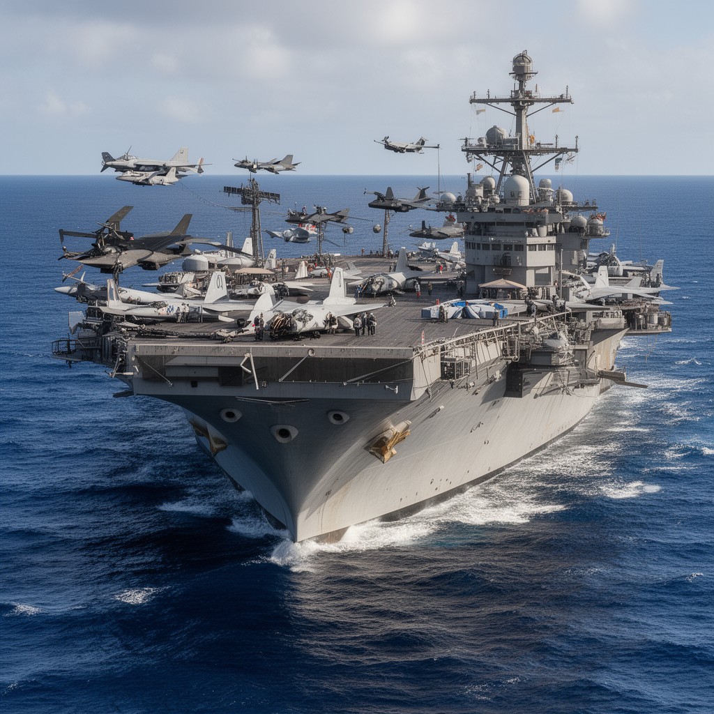AI-generated illustration of Naval Air Forces, U.S. Pacific Fleet