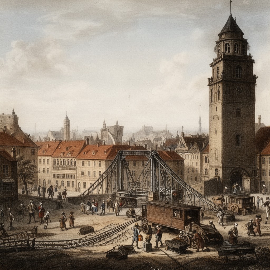 AI-generated illustration of Mühlhausen, Prussia