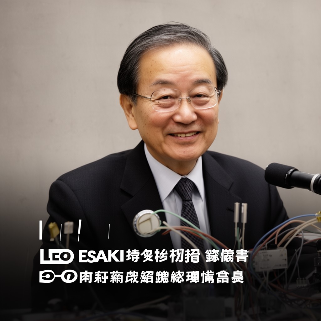 AI-generated illustration of Leo Esaki