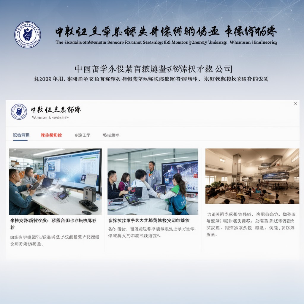 AI-generated illustration of School of Remote Sensing and Information Engineering