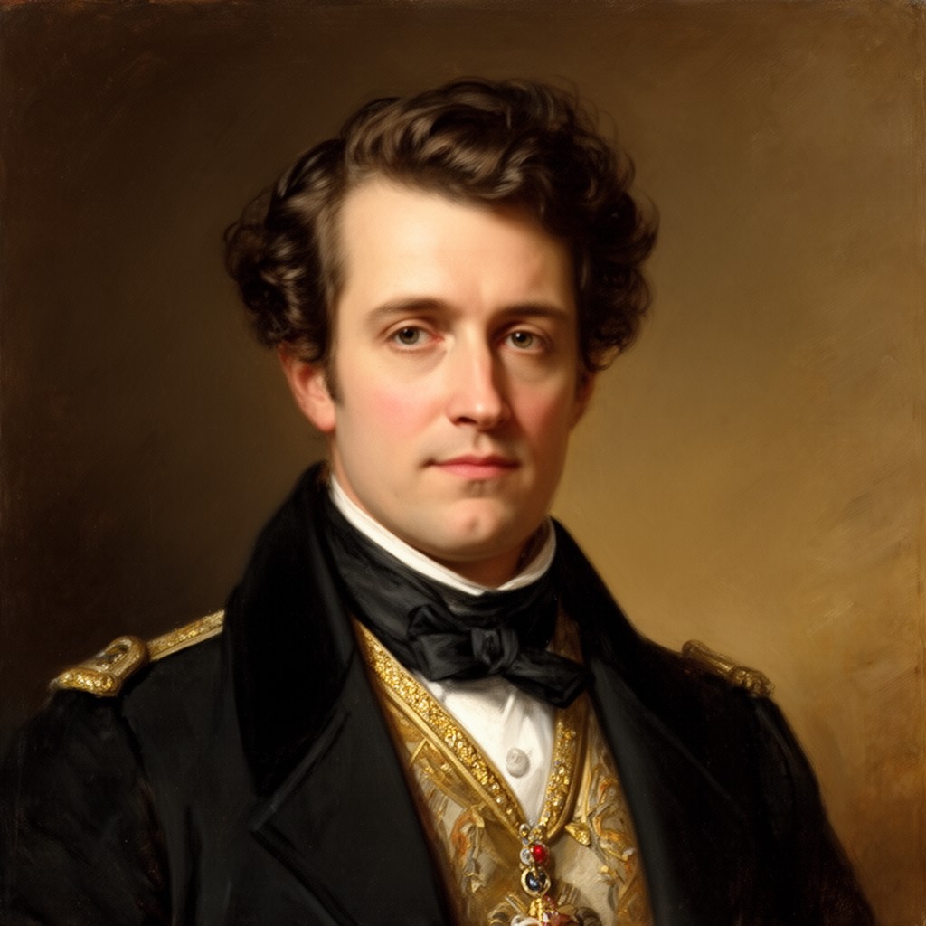 AI-generated illustration of Plon-Plon (Prince Napoléon-Jérôme Bonaparte)