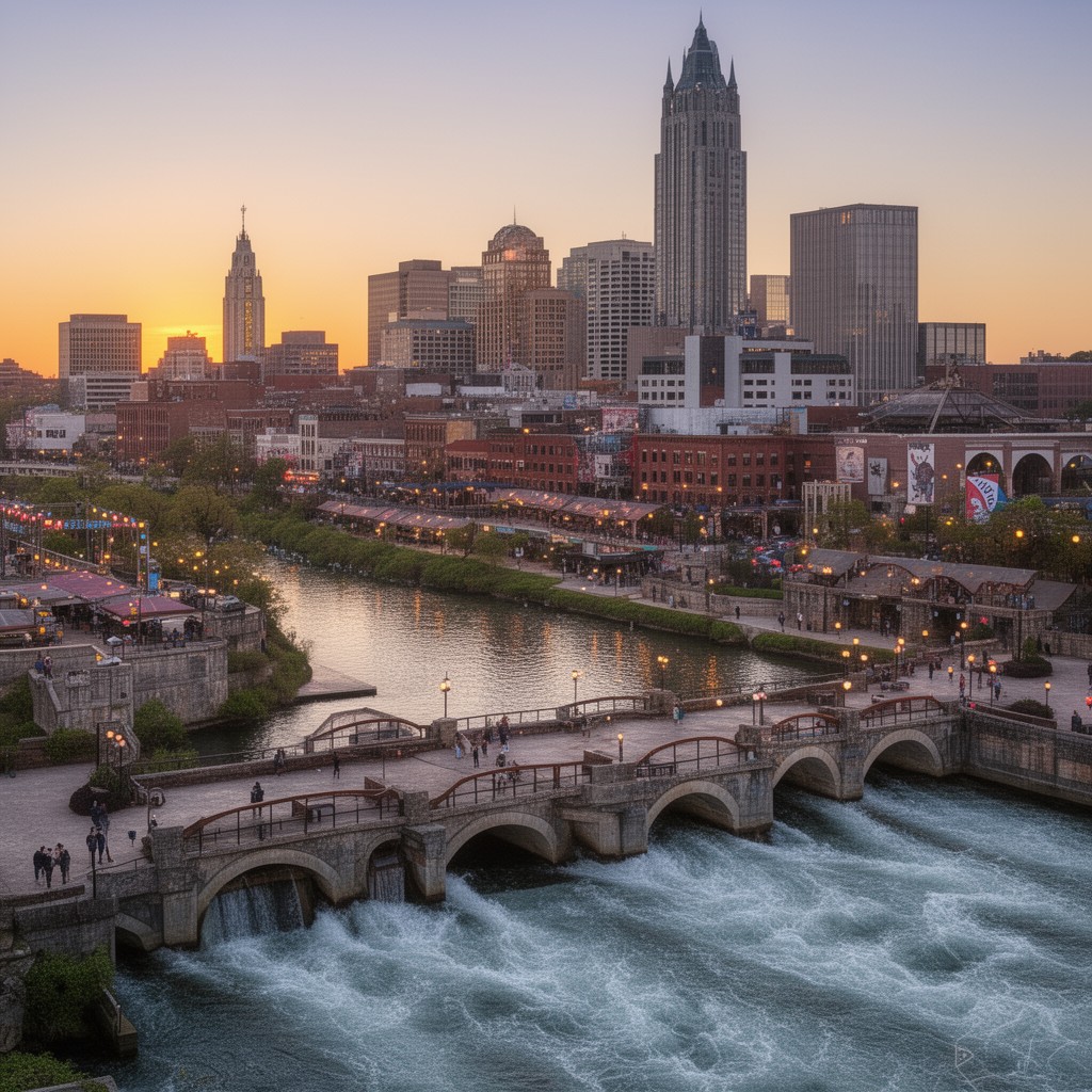 AI-generated illustration of Columbus, Georgia