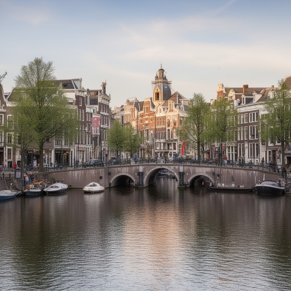 AI-generated illustration of Utrechtsestraat bridge