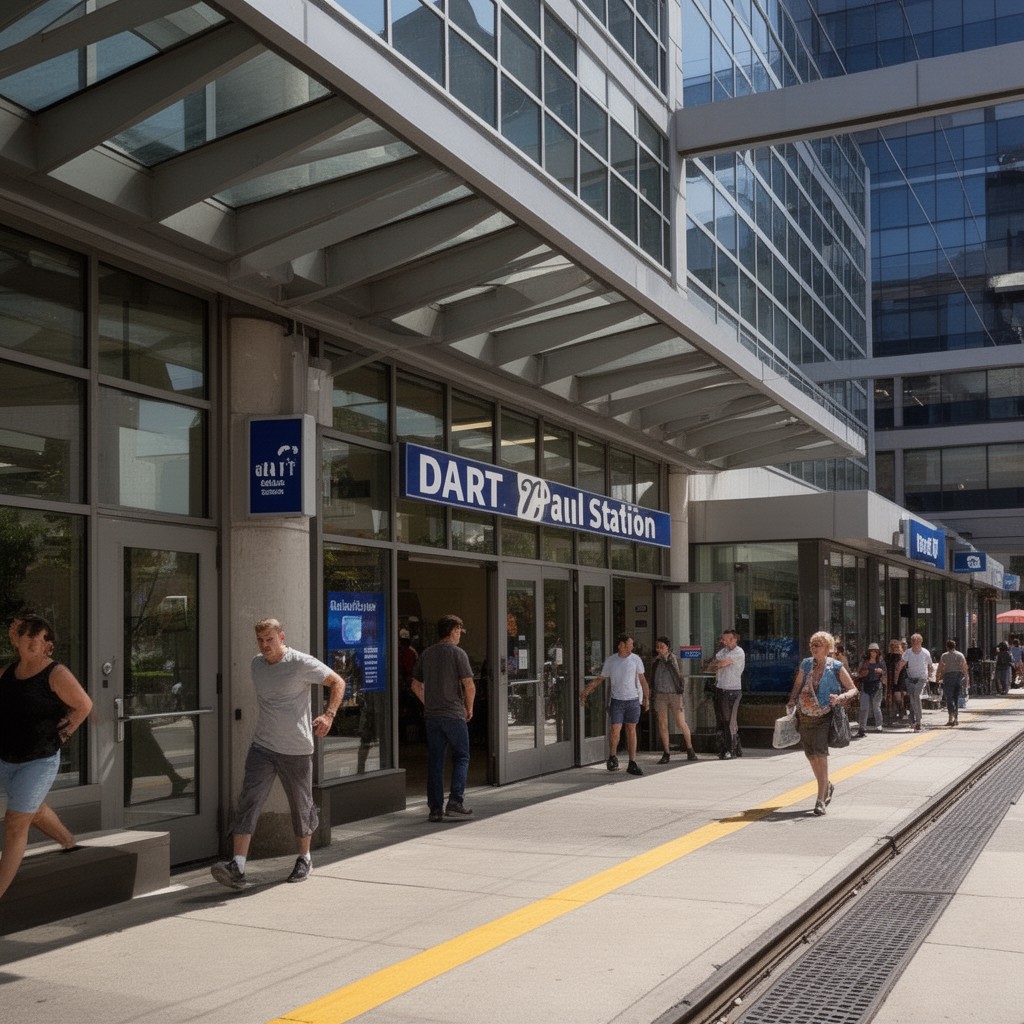 AI-generated illustration of DART St. Paul Station