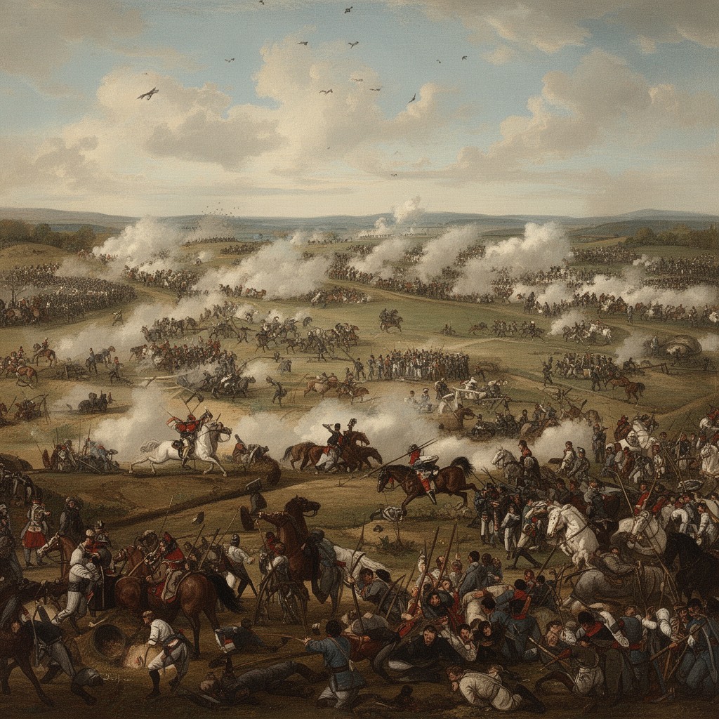 AI-generated illustration of Battle of Aspern-Essling