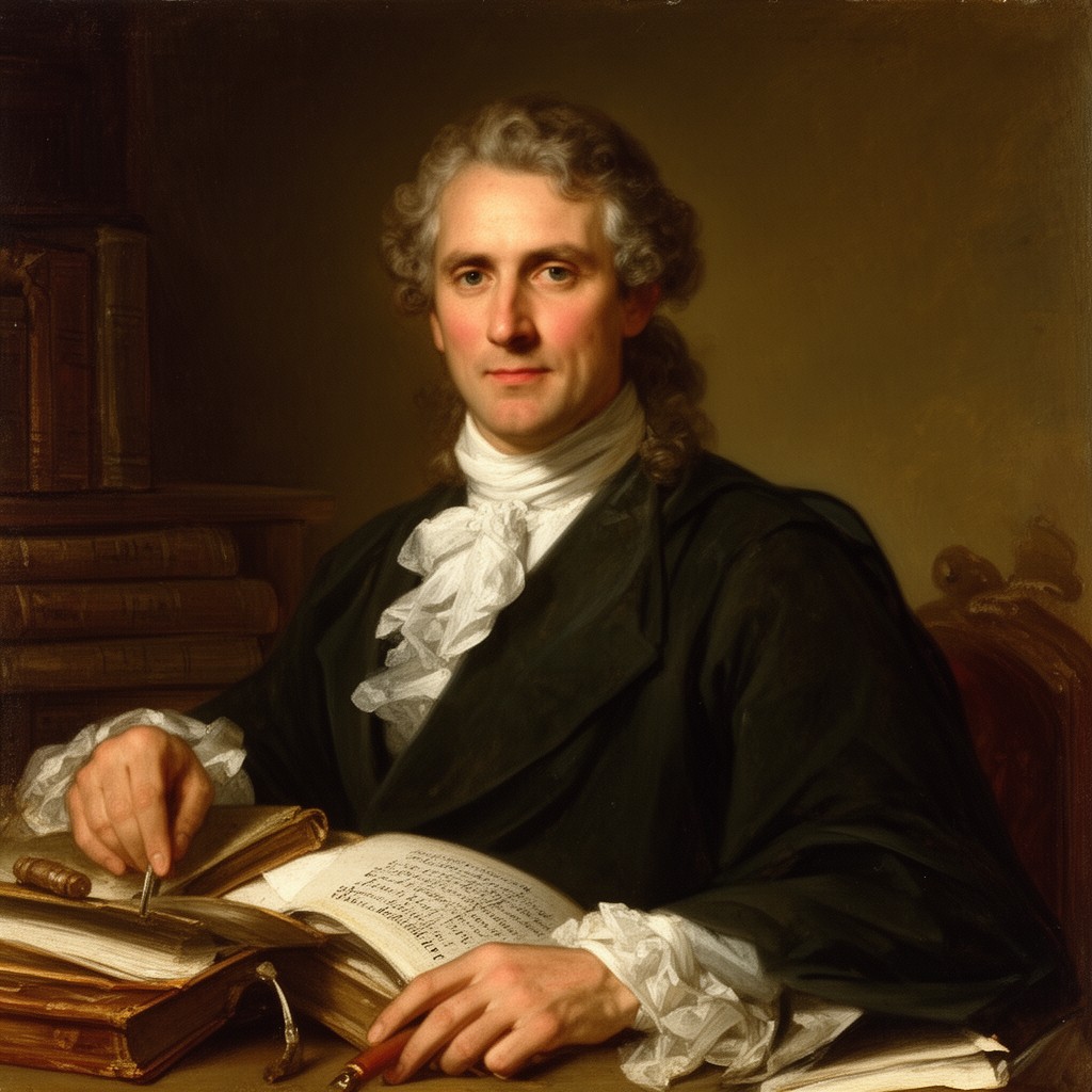 AI-generated illustration of Michel-Antoine David