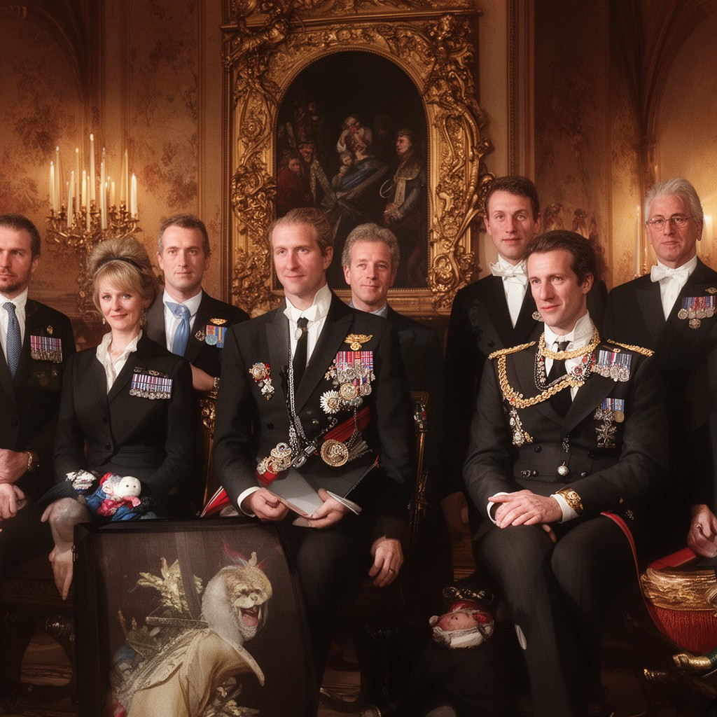AI-generated illustration of British monarchy