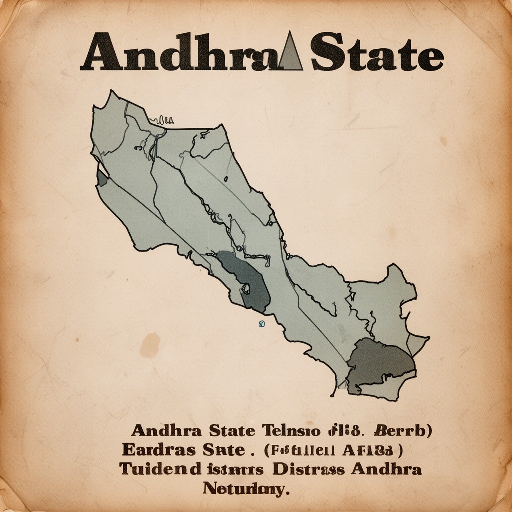 AI-generated illustration of Andhra State