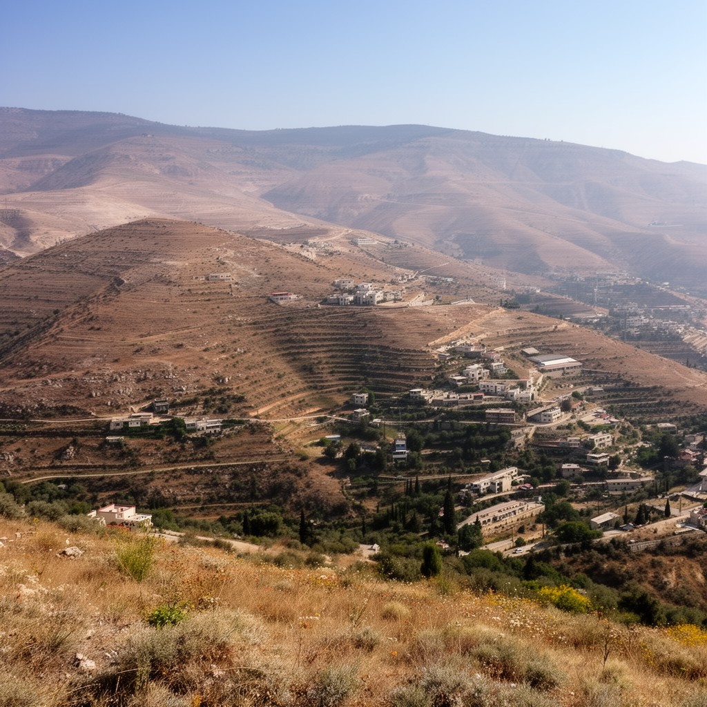 AI-generated illustration of Golan Heights