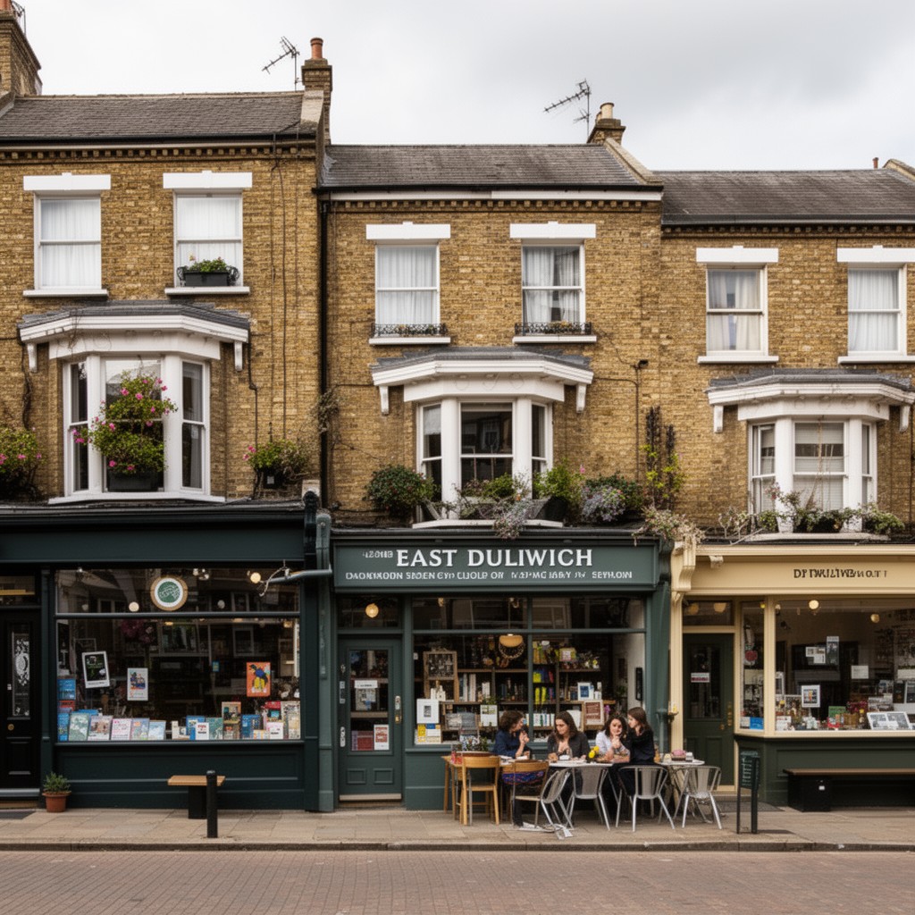 AI-generated illustration of East Dulwich