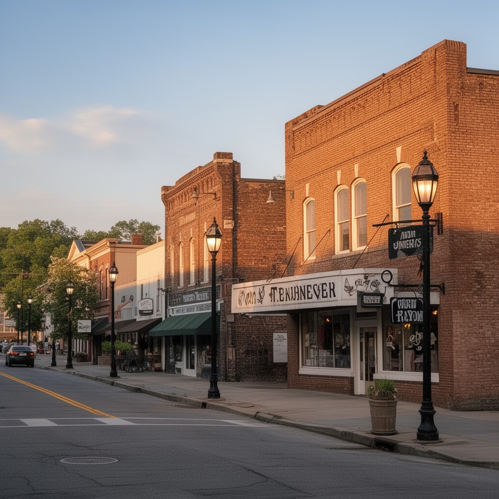 AI-generated illustration of Dayton, Tennessee