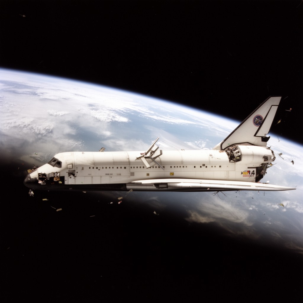 AI-generated illustration of STS-107