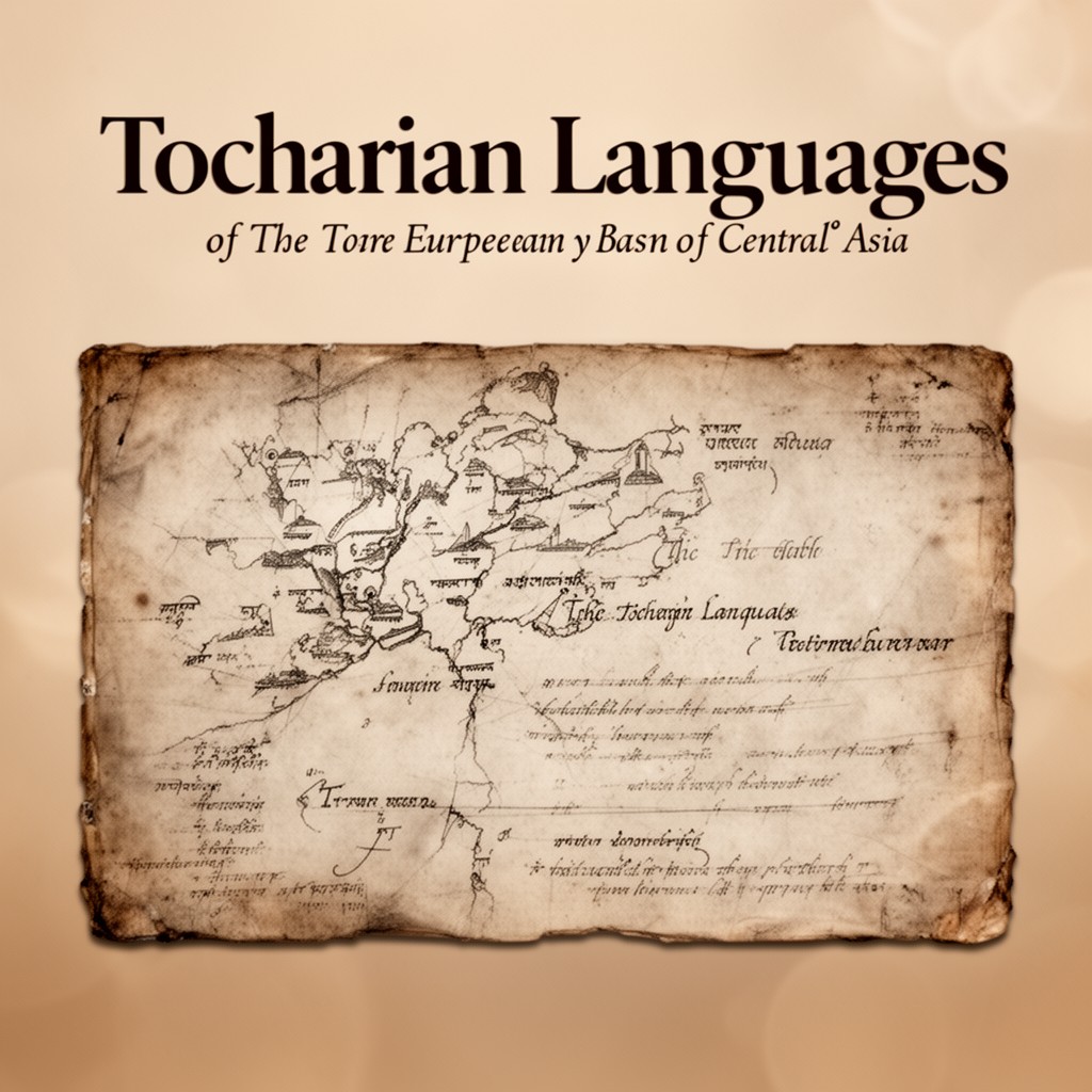 AI-generated illustration of Tocharian languages