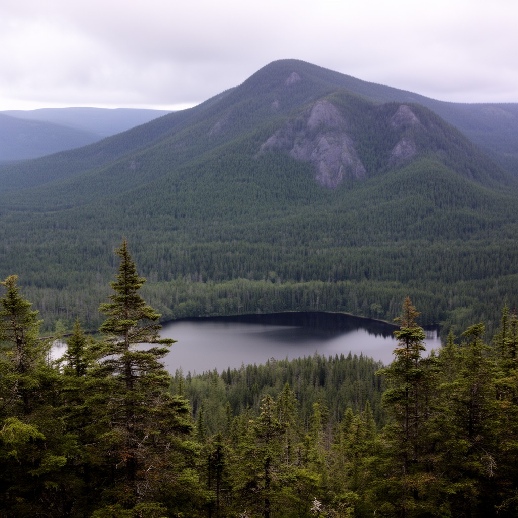 AI-generated illustration of Huron Mountains