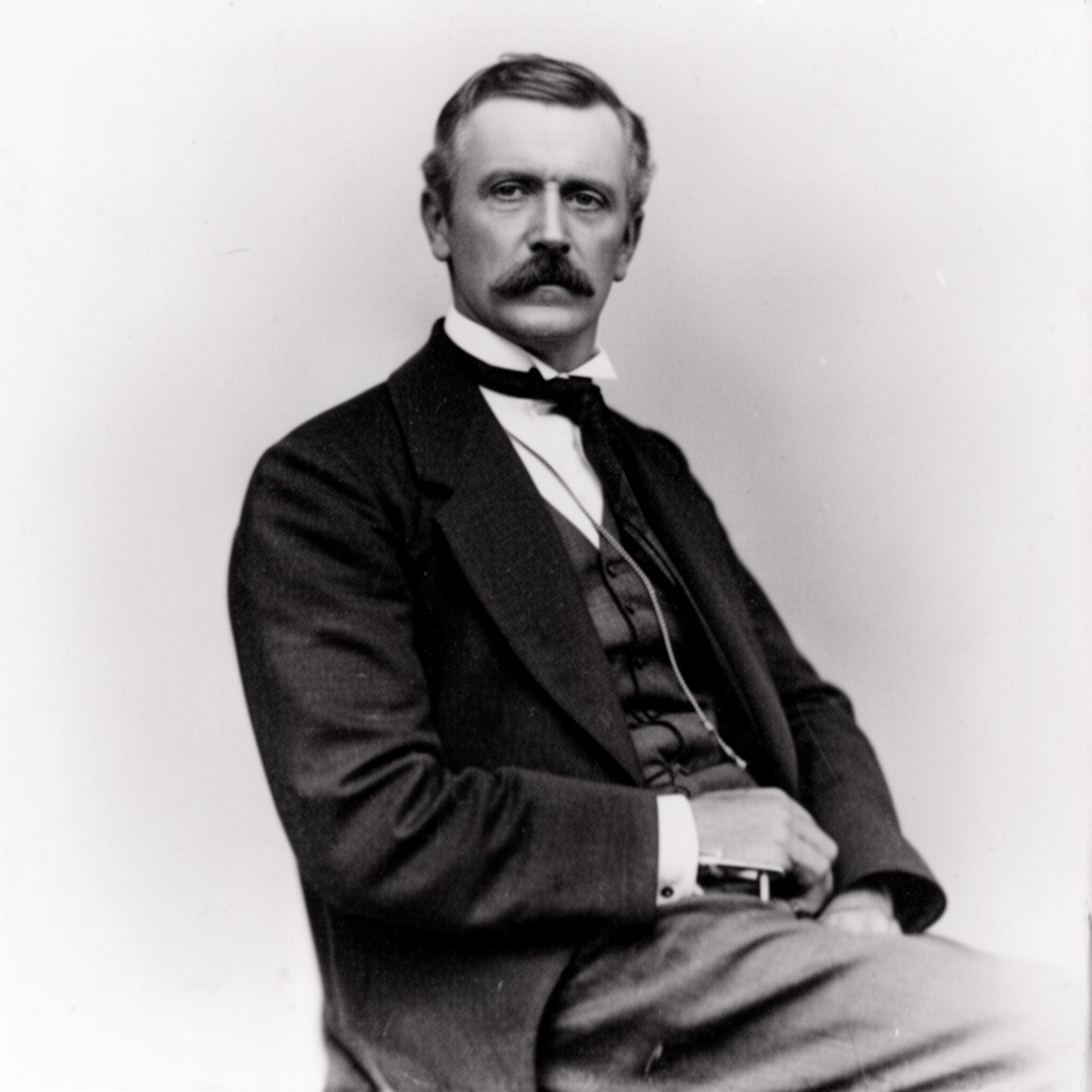 AI-generated illustration of R. H. Macy