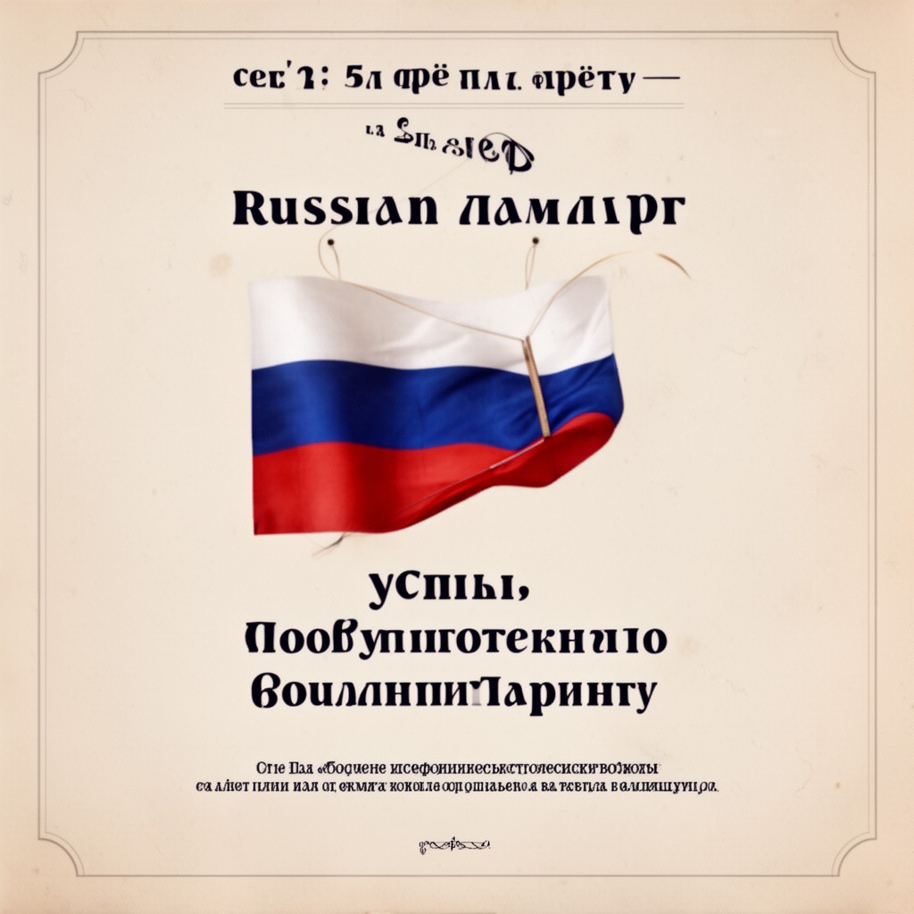 AI-generated illustration of Russian language