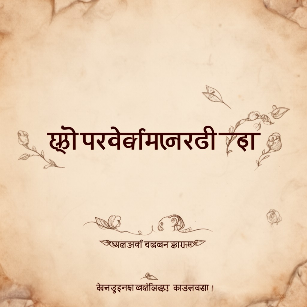AI-generated illustration of Marathi language