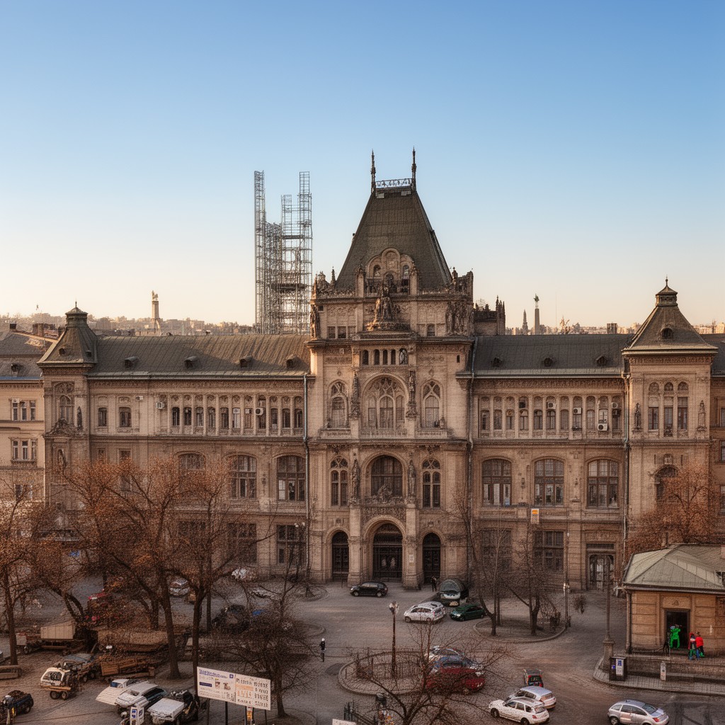 AI-generated illustration of Lwów Polytechnic
