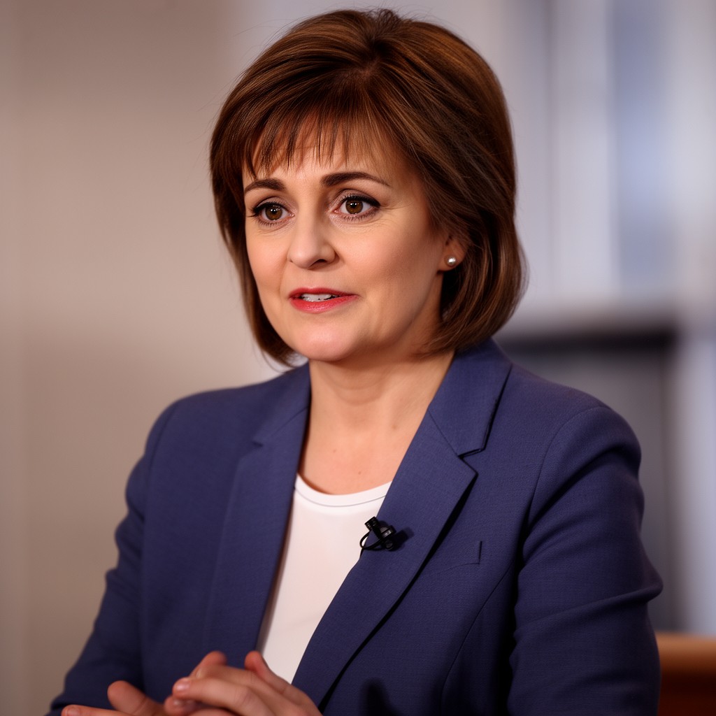 AI-generated illustration of Nicola Sturgeon