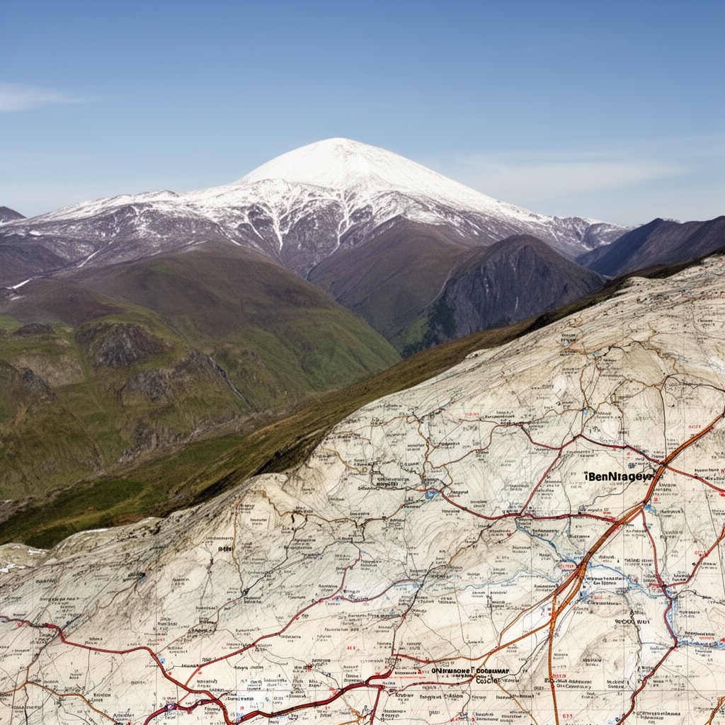 AI-generated illustration of OS Landranger 41