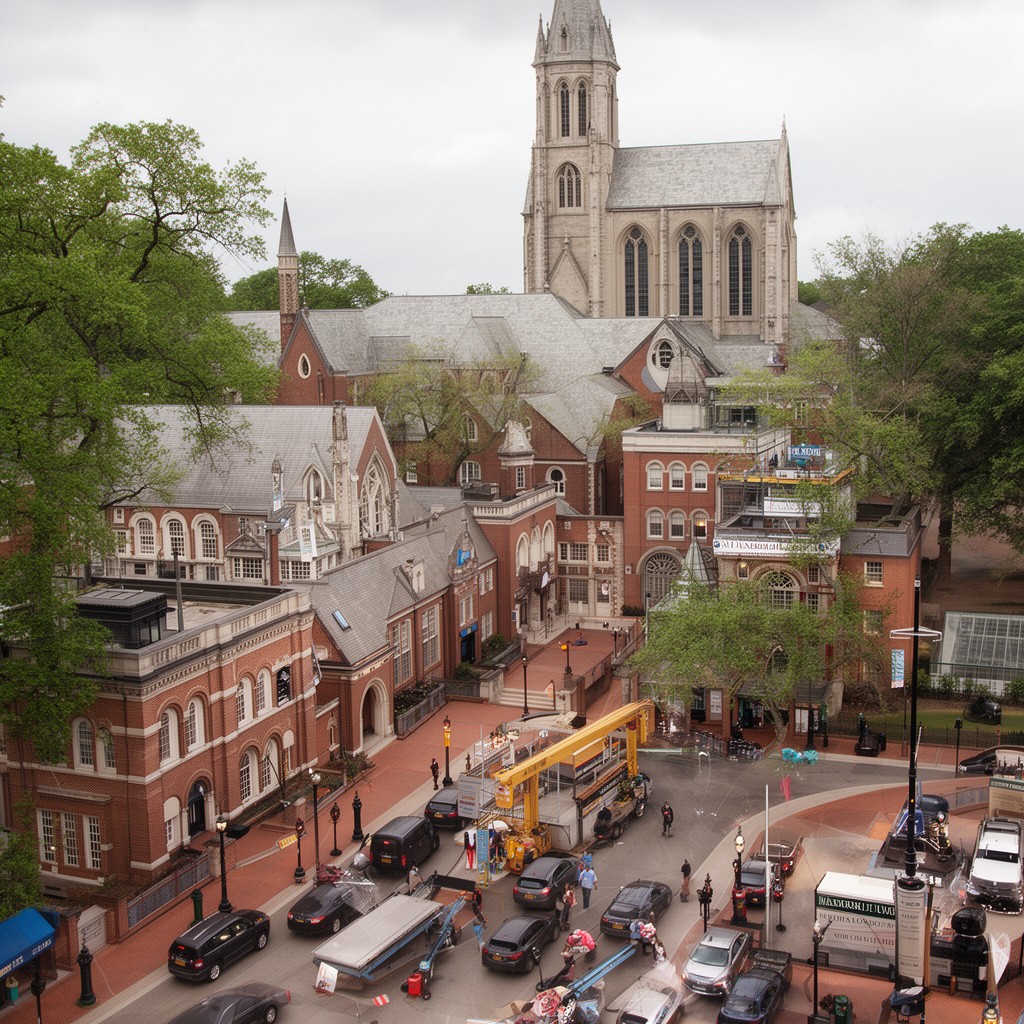 AI-generated illustration of Blair School of Music