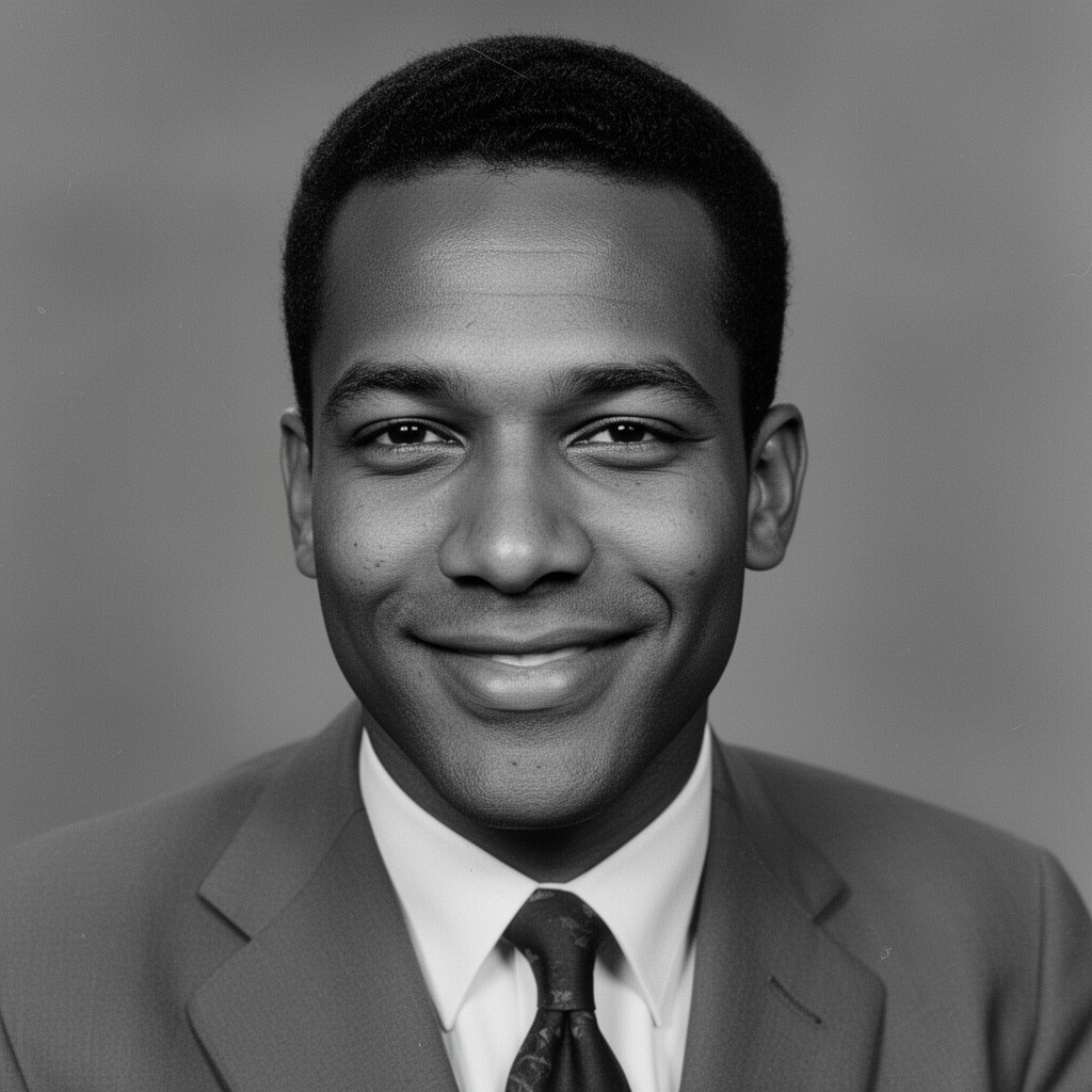 AI-generated illustration of Perry Wallace