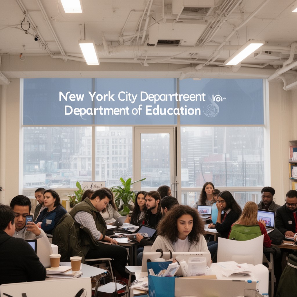 AI-generated illustration of New York City Department of Education