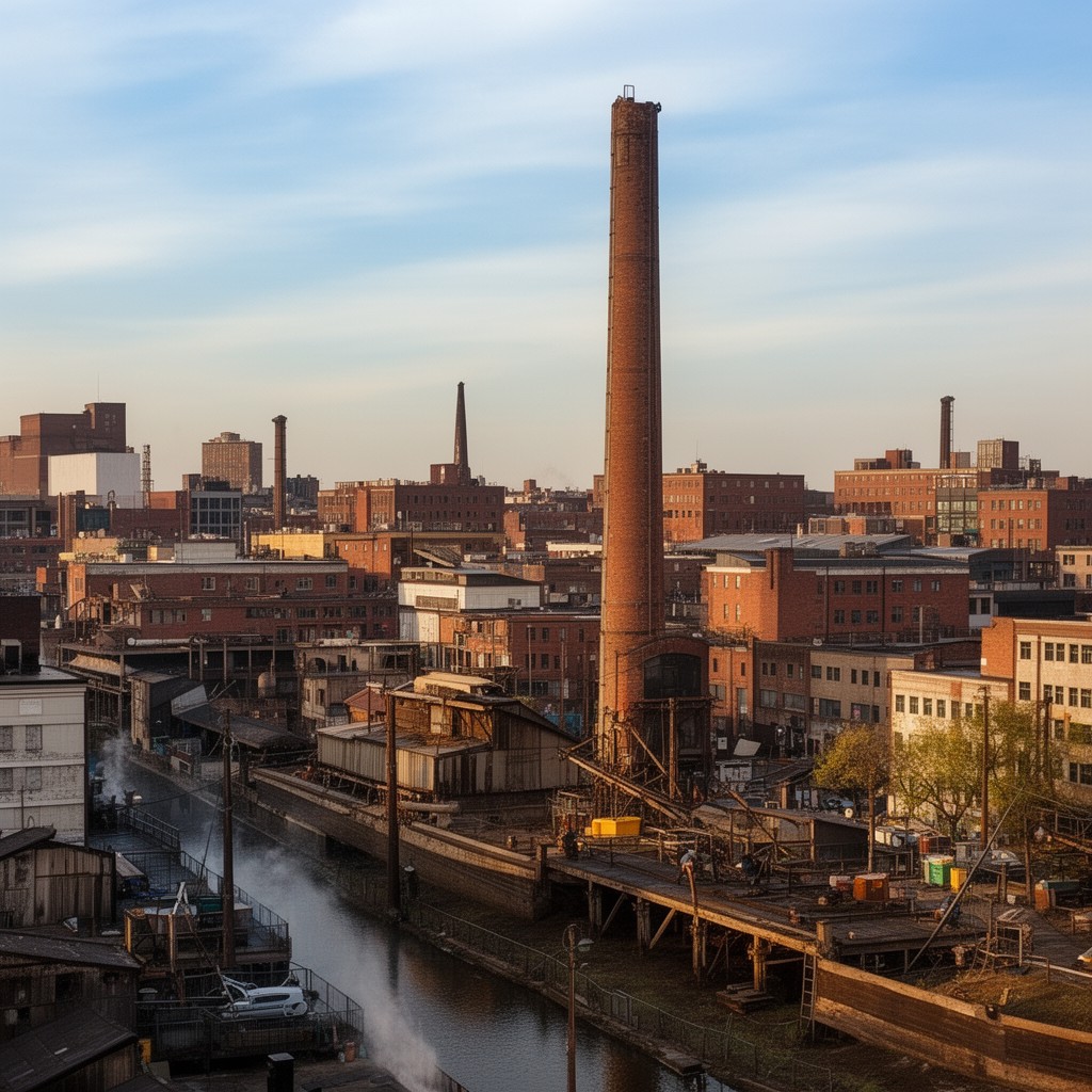 AI-generated illustration of Chester, Pennsylvania, United States