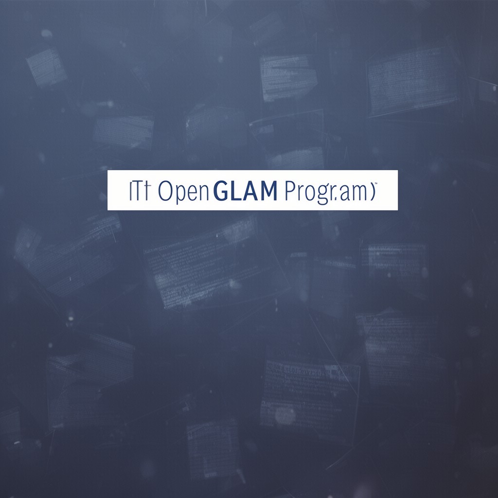 AI-generated illustration of Open GLAM program