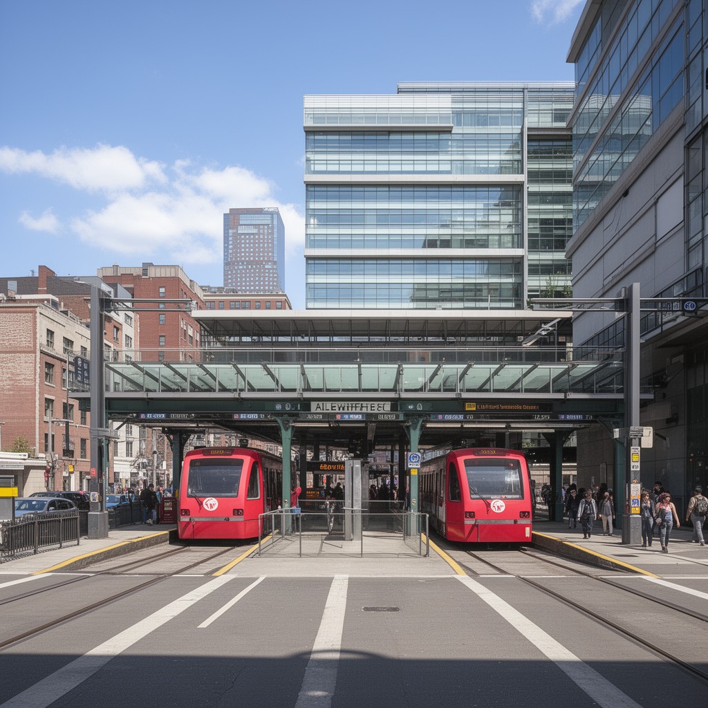 AI-generated illustration of Alewife station