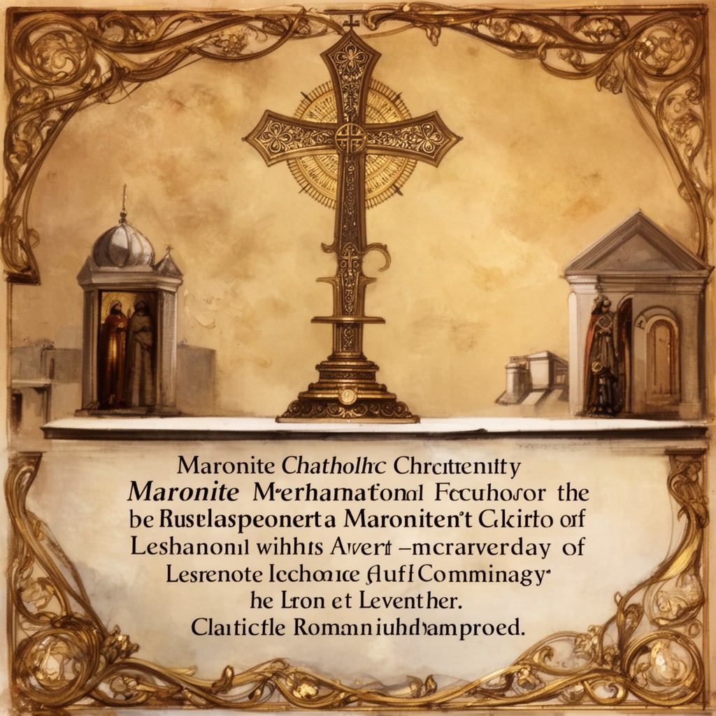 AI-generated illustration of Maronite Christianity