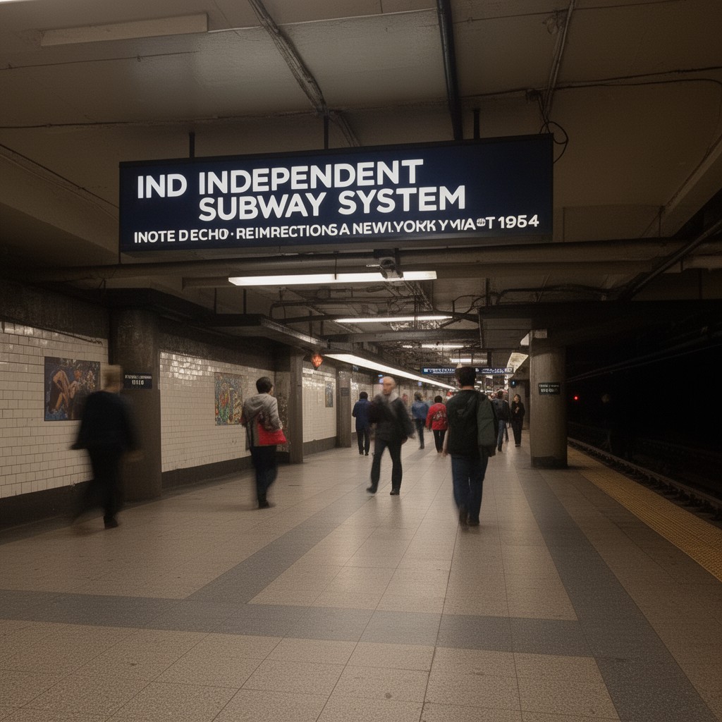 AI-generated illustration of Independent Subway System (IND)