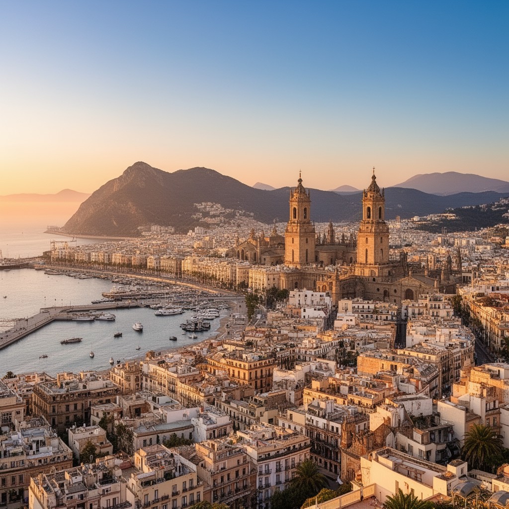 AI-generated illustration of Málaga