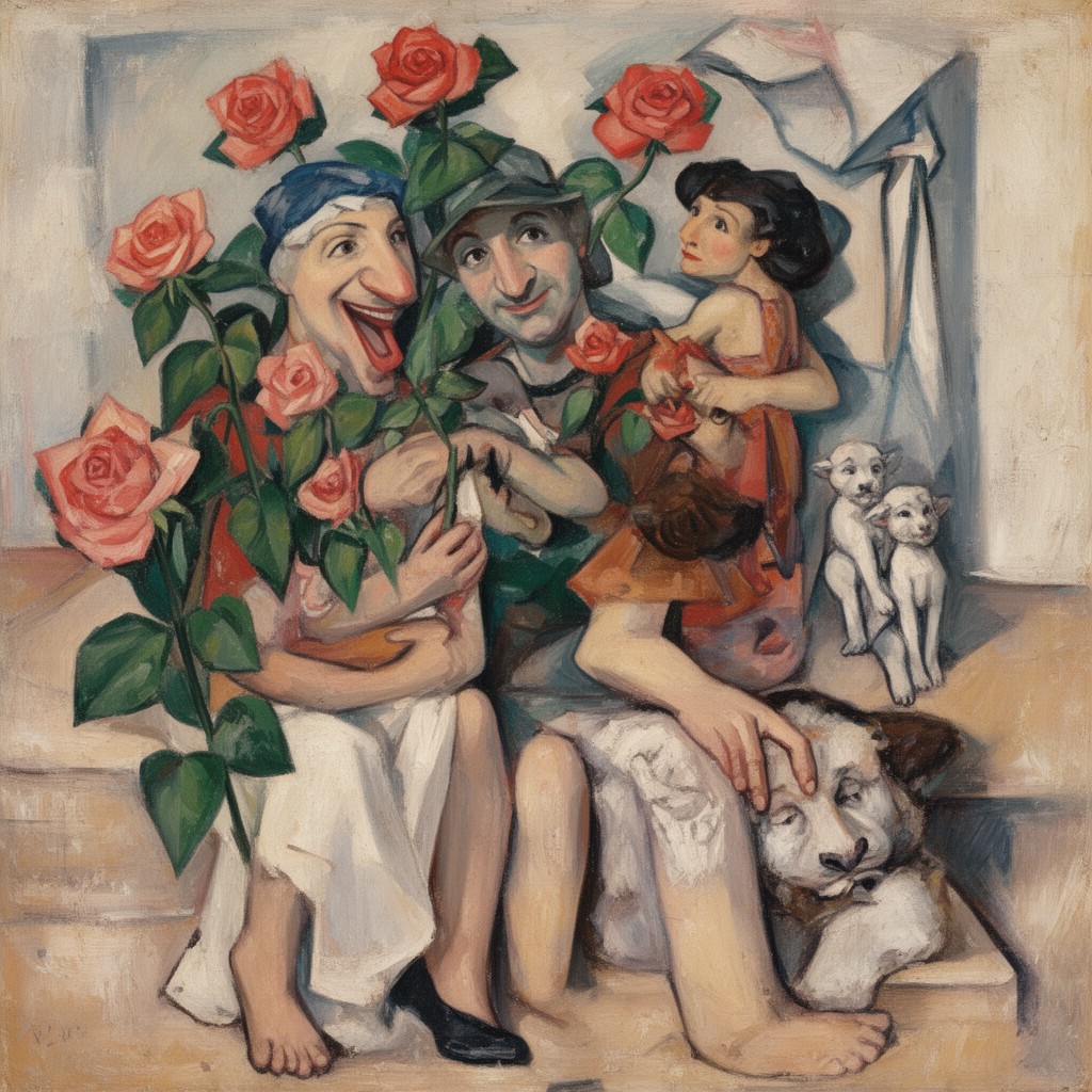AI-generated illustration of Rose Period