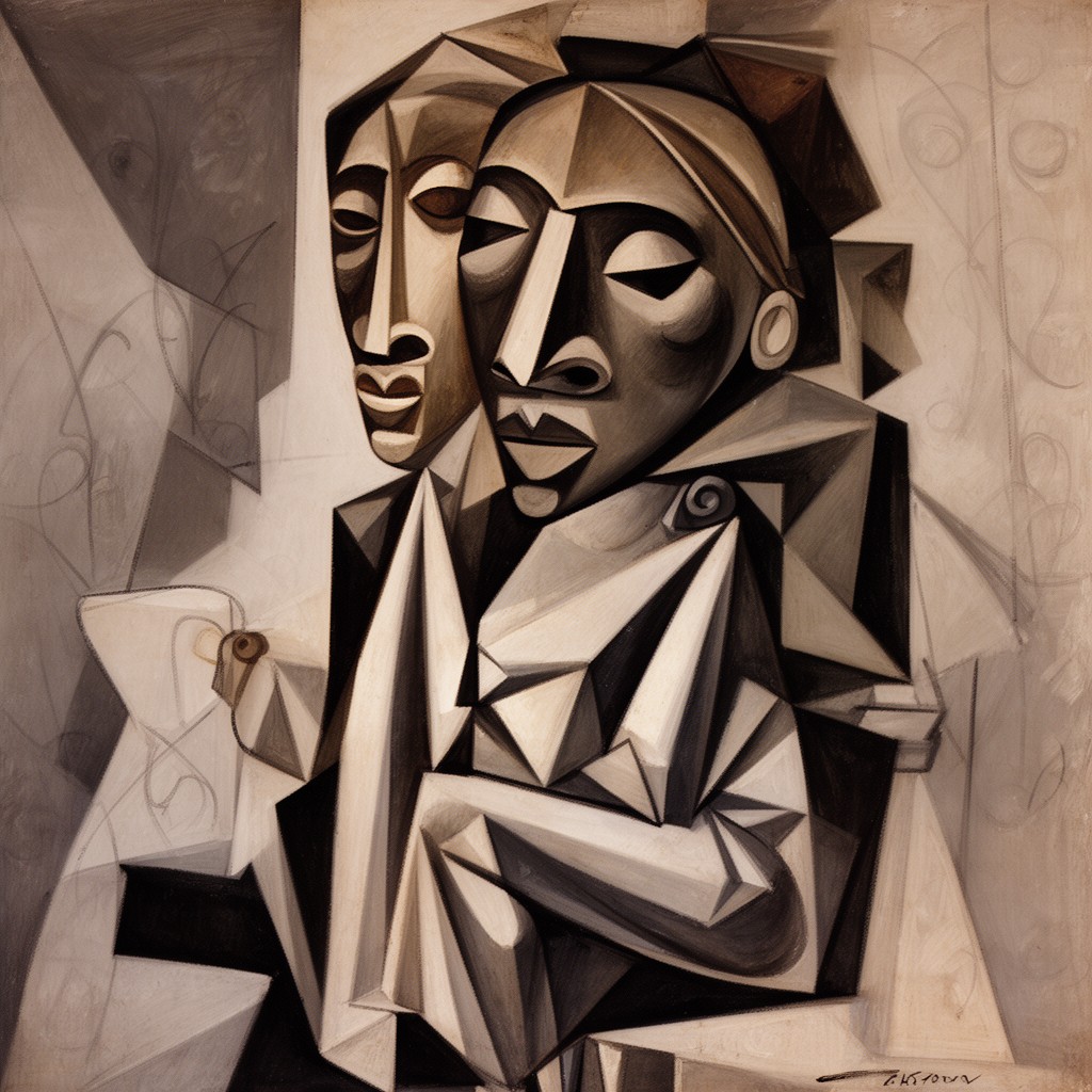 AI-generated illustration of African art–influenced Period