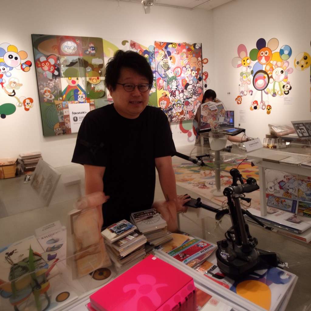 AI-generated illustration of Takashi Murakami