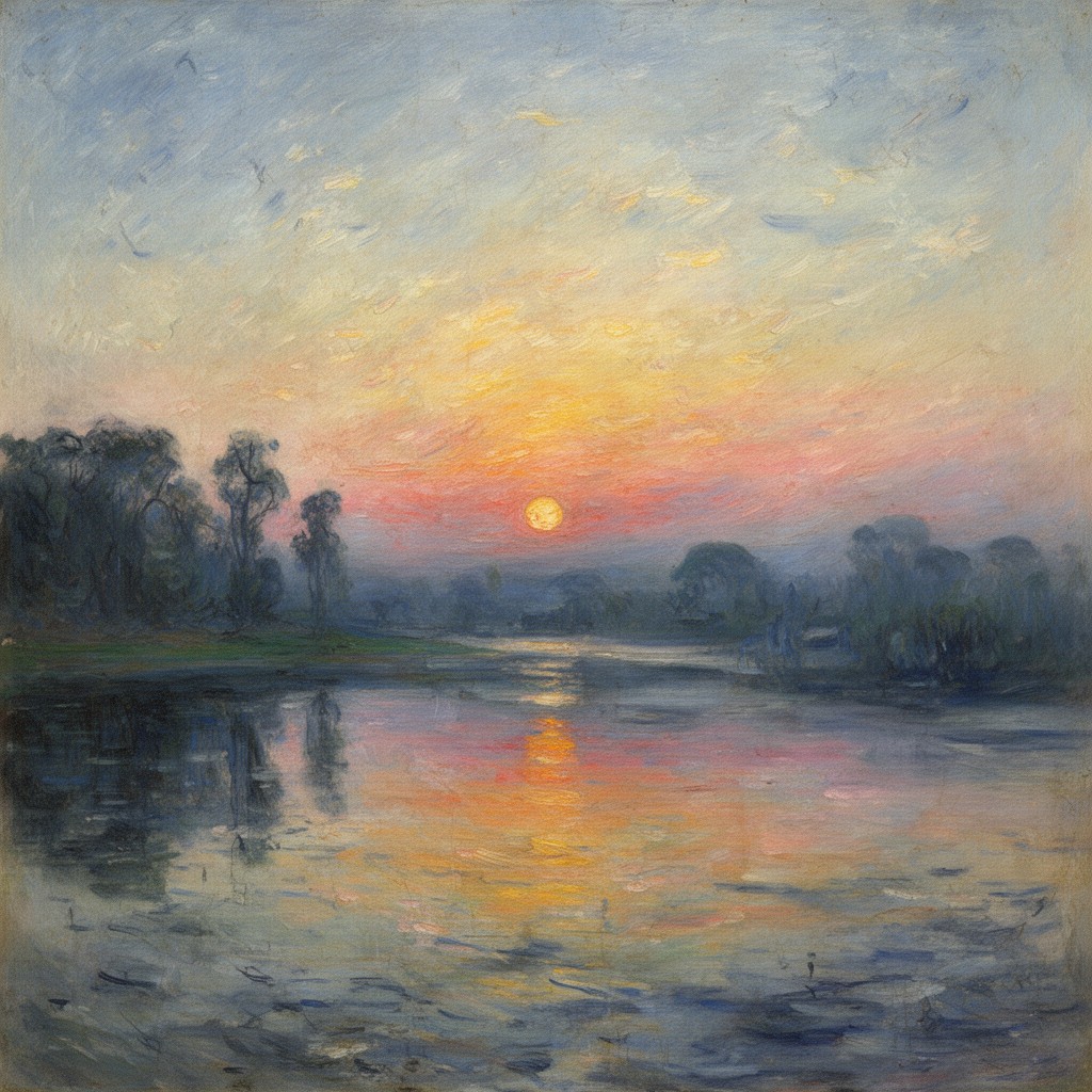 AI-generated illustration of Impression, Sunrise