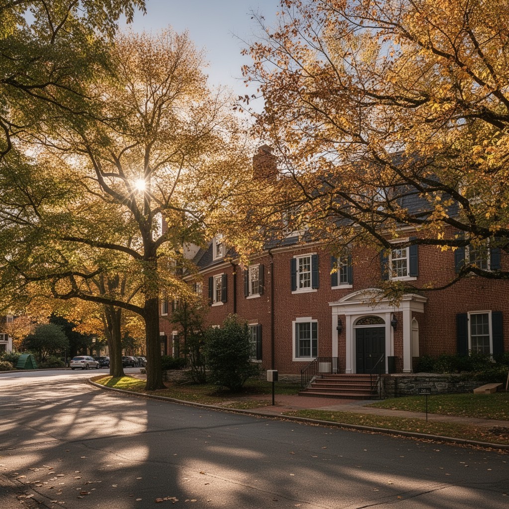 AI-generated illustration of Belmont, Massachusetts, United States