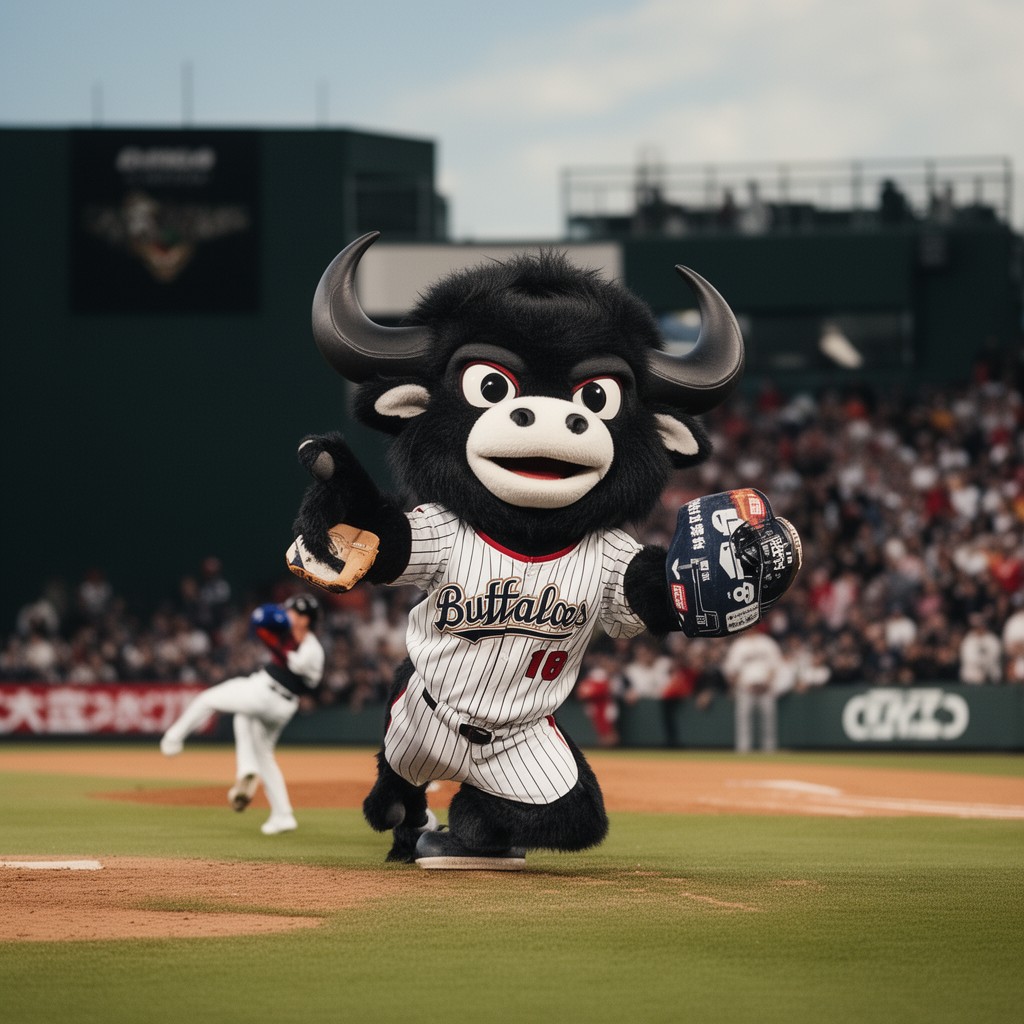 AI-generated illustration of Buffalo Bull