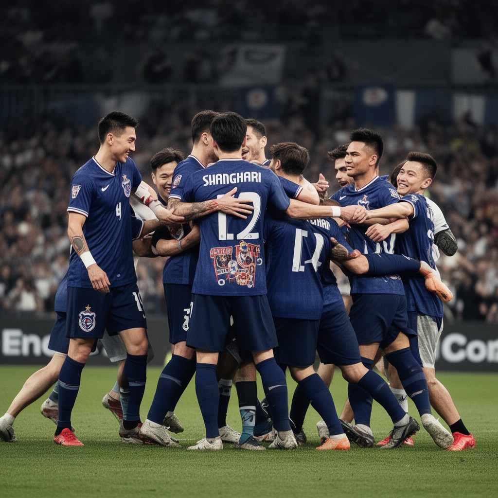 AI-generated illustration of Shanghai SIPG F.C.