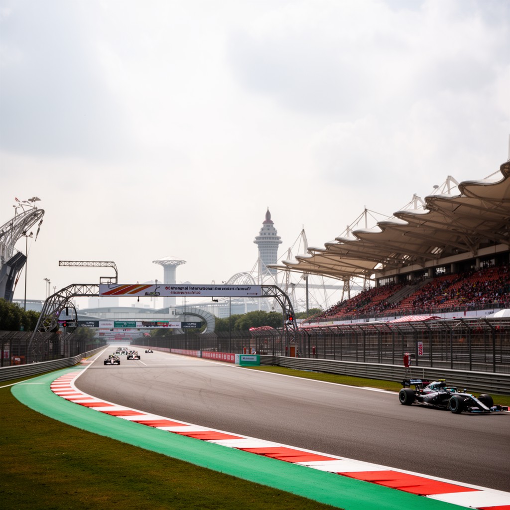 AI-generated illustration of Shanghai International Circuit