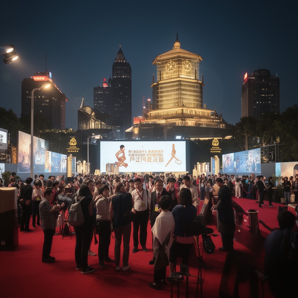 AI-generated illustration of Shanghai International Film Festival