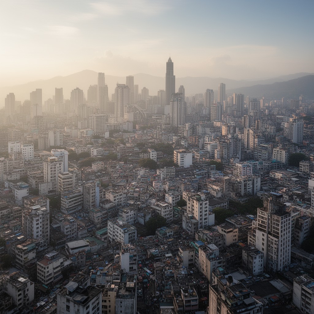 AI-generated illustration of Metro Manila