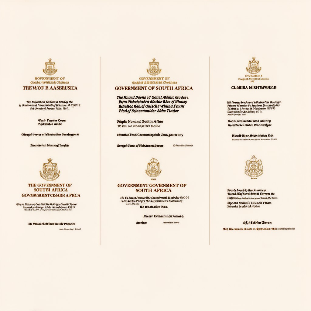 AI-generated illustration of Government of South Africa