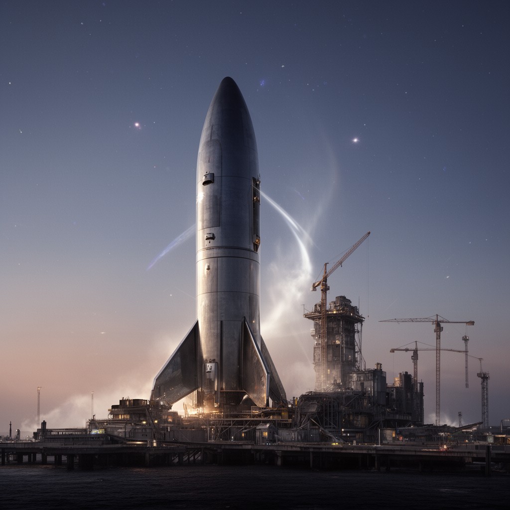 AI-generated illustration of Starship