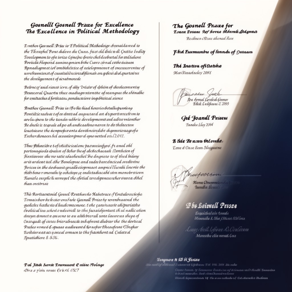AI-generated illustration of Gosnell Prize for Excellence in Political Methodology
