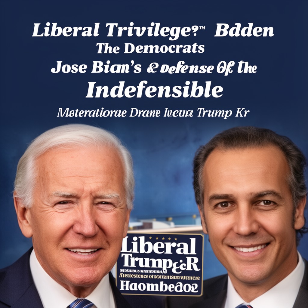 AI-generated illustration of Liberal Privilege: Joe Biden and the Democrats' Defense of the Indefensible