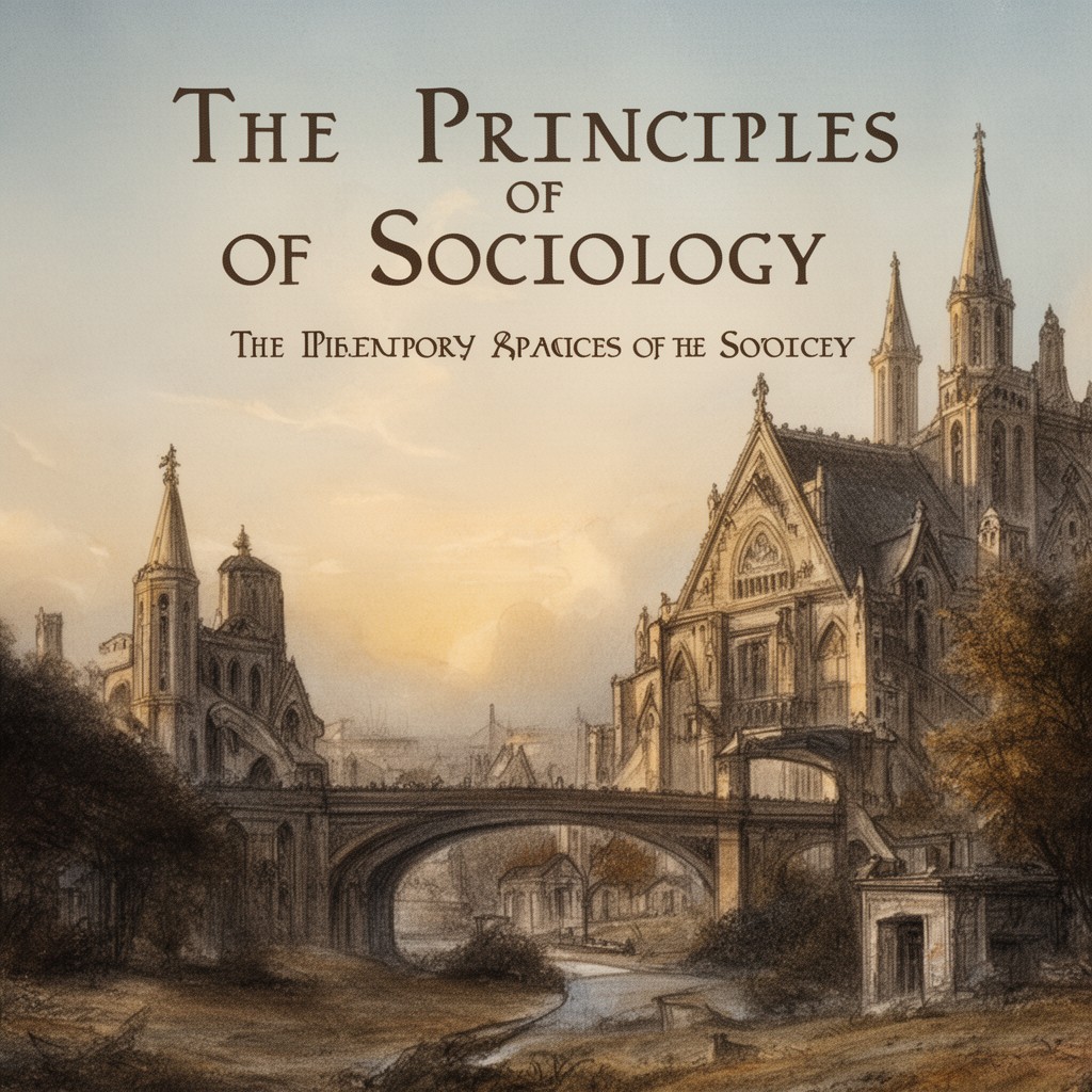 AI-generated illustration of The Principles of Sociology